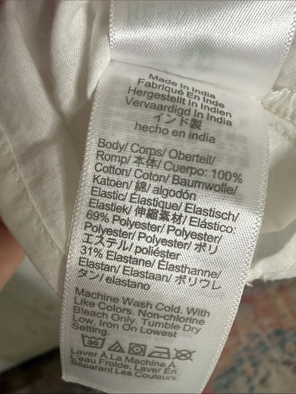 J. Crew White Smocked Tie-Shoulder Peplum Tank